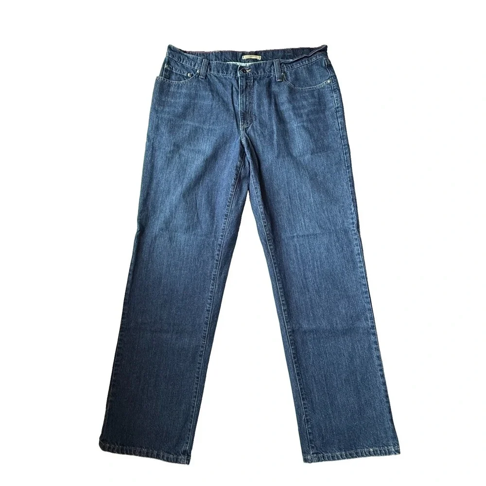 L.L.Bean Mens Jeans 40x34 Blue Classic Fit 100% Cotton Denim Pants